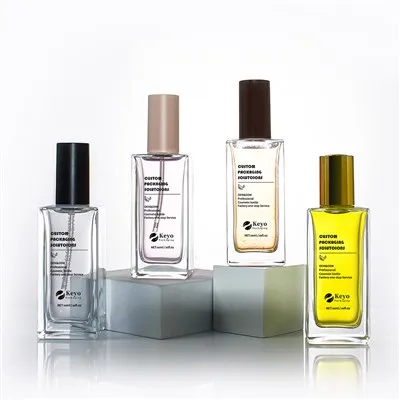 80 ml suorakaiteen muotoinen lasipullo